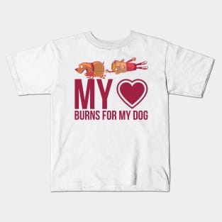 Love my Dog Quote Kids T-Shirt